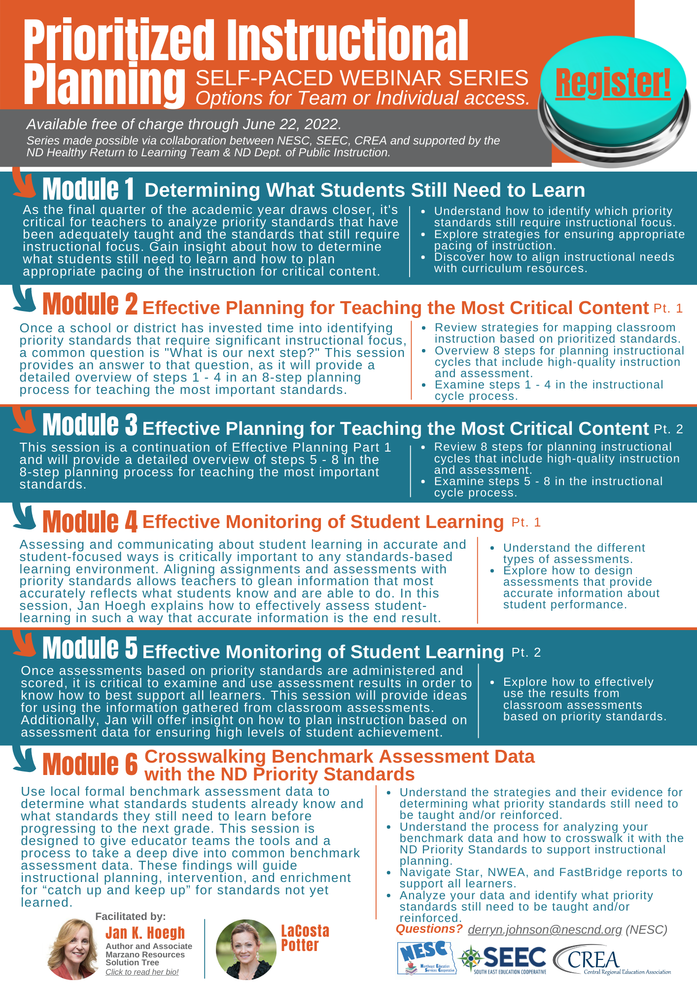 Priority Standards, Proficiency Scales, Assessments North Dakota